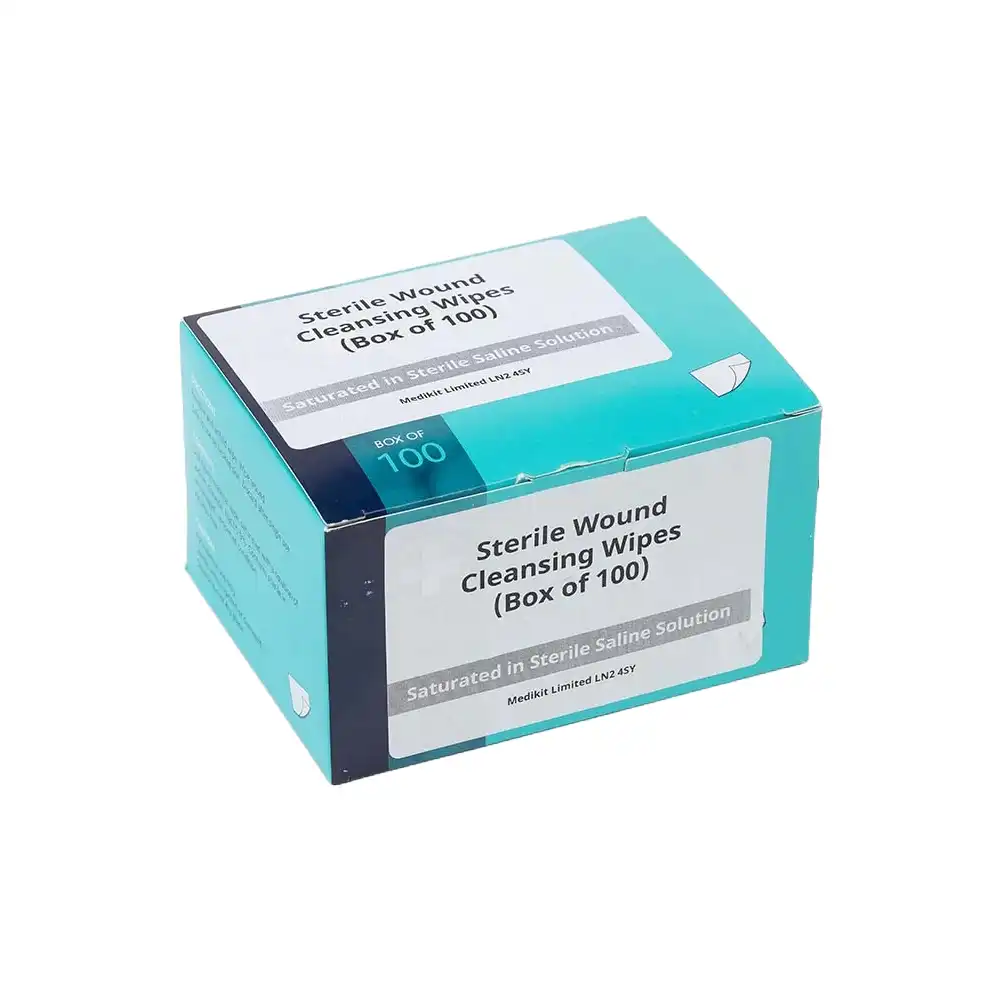 Moist Sterile Saline Cleansing Wipes