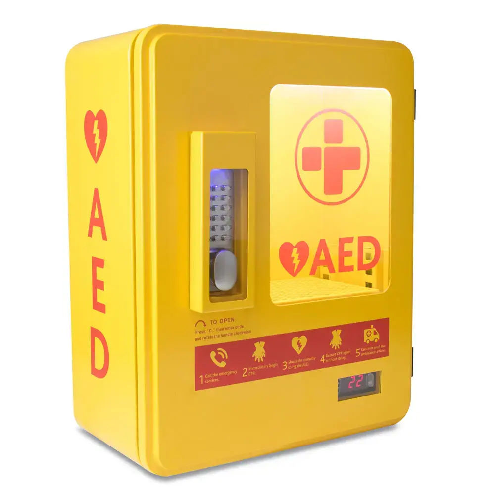 Heated AED Wall Cabinet