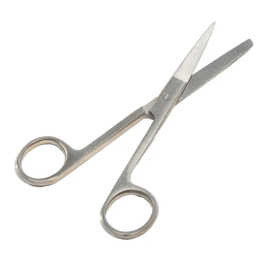INSGB Stainless Steel Bandage Scissors – Blunt/Sharp, 15cm, With Plastic Pouch